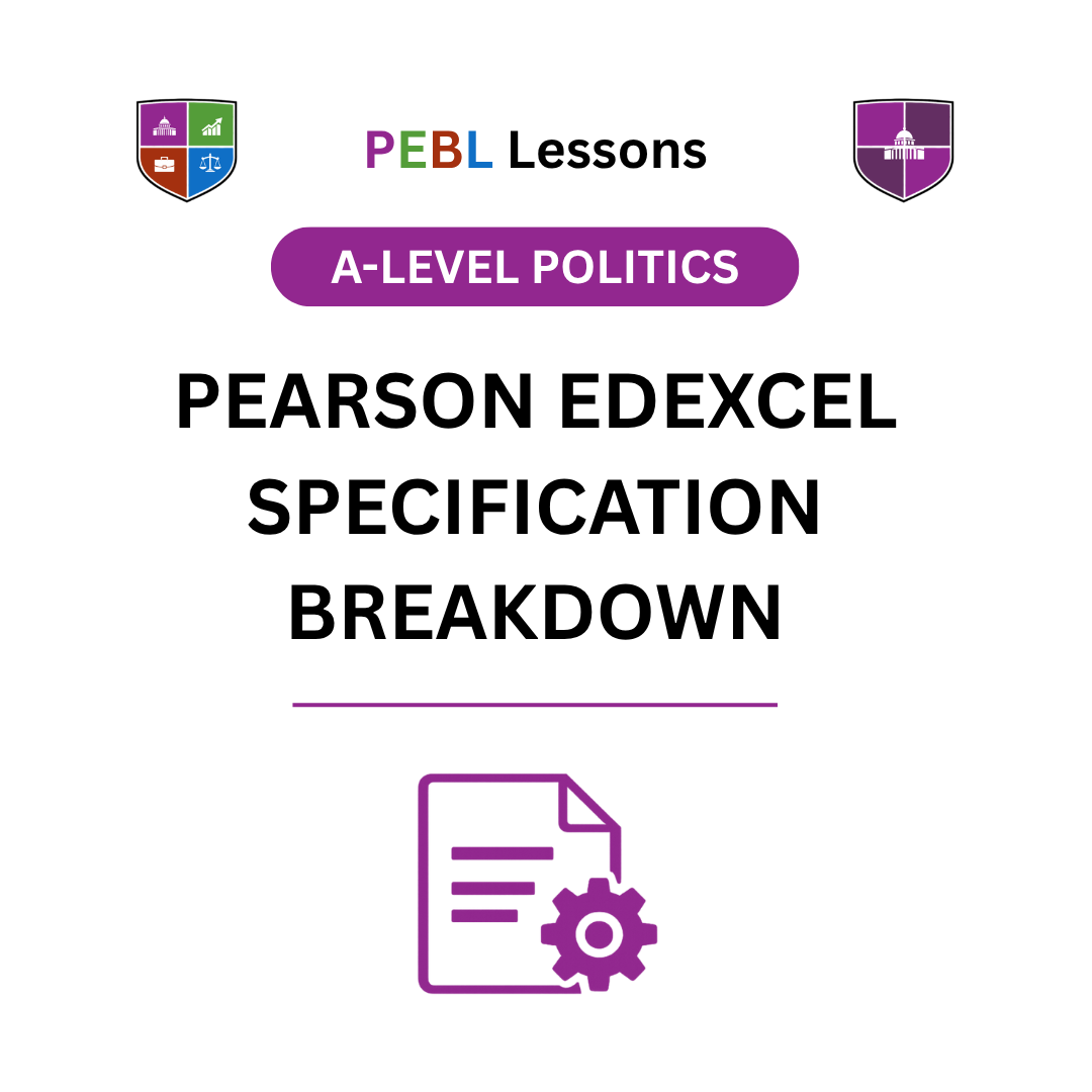 Pearson Edexcel A-Level Politics Specification Breakdown
