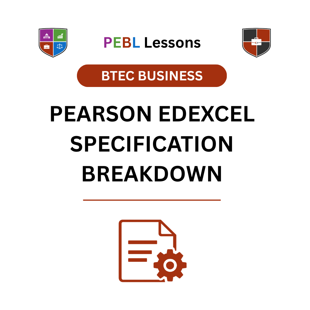 Pearson Edexcel BTEC Business Extended Diploma Specification Breakdown