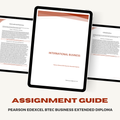 Pearson Edexcel BTEC Business Extended Diploma Assignment Guide | International Business