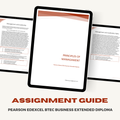 Pearson Edexcel BTEC Business Extended Diploma Assignment Guide | Principles of Management