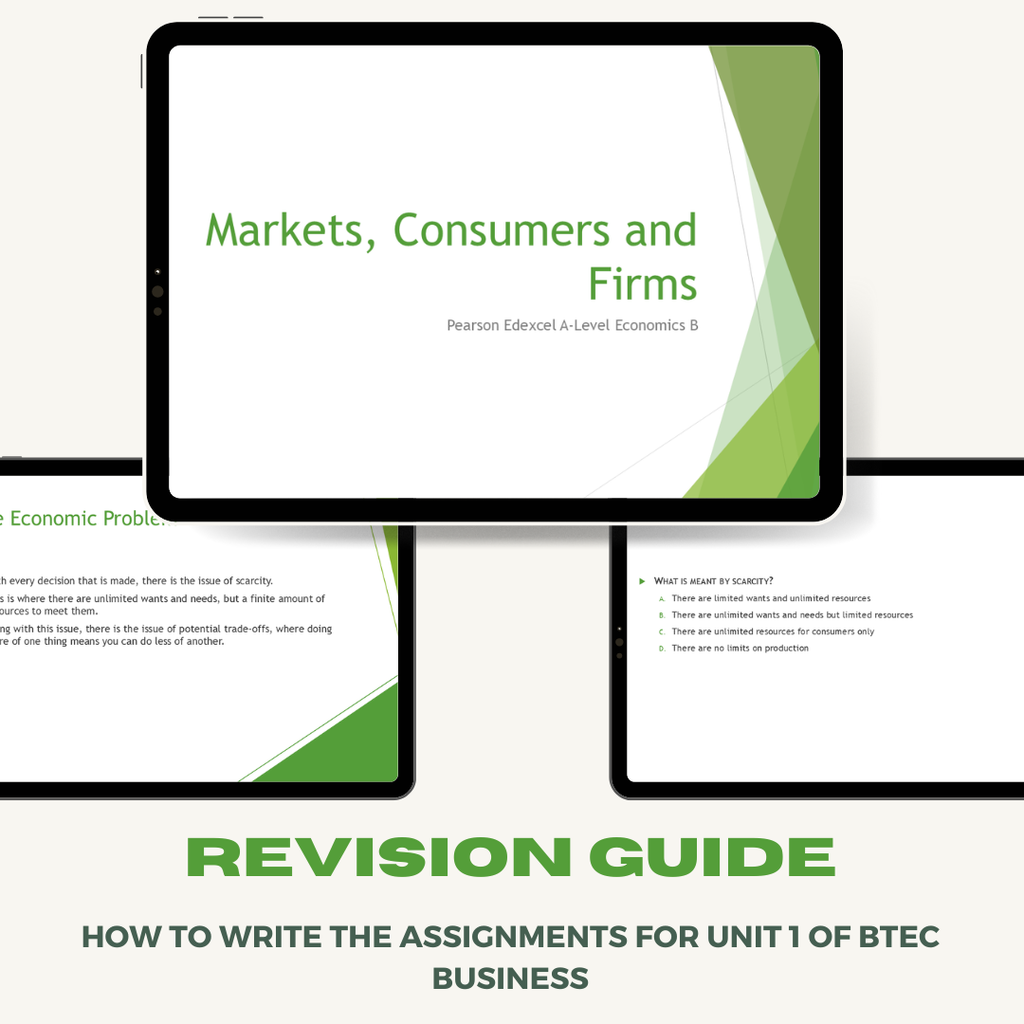 Pearson Edexcel A-Level Economics B Revision Guide | Markets, Consumers and Firms