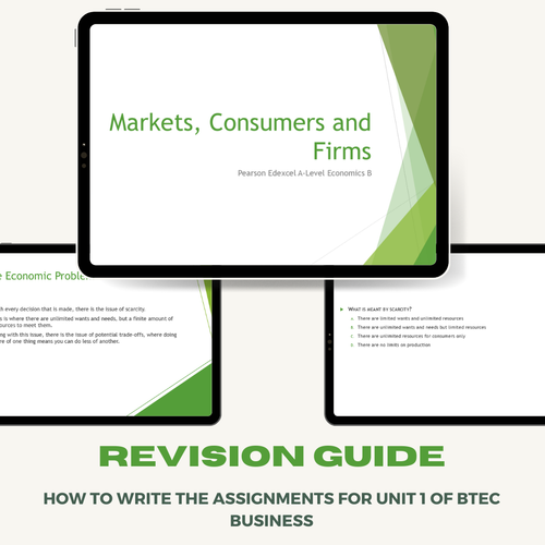 Pearson Edexcel A-Level Economics B Revision Guide | Markets, Consumers and Firms