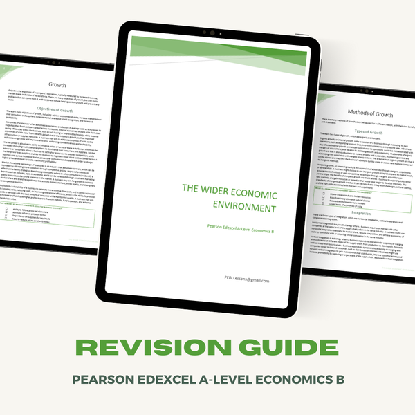 Pearson Edexcel A-Level Economics B Revision Guide | The Wider Economic Environment
