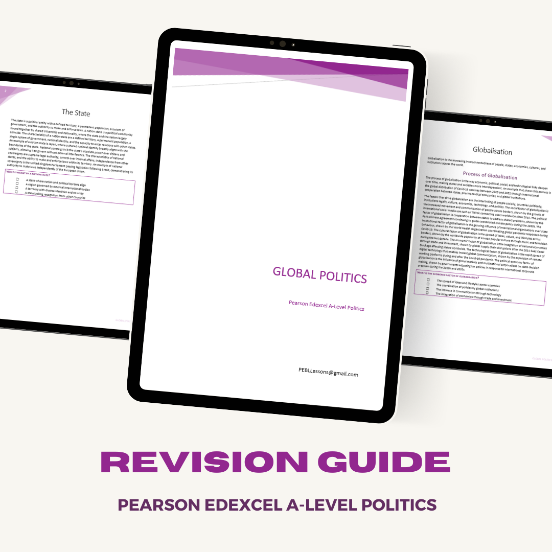 Pearson Edexcel A-Level Politics Revision Guide | Global Politics