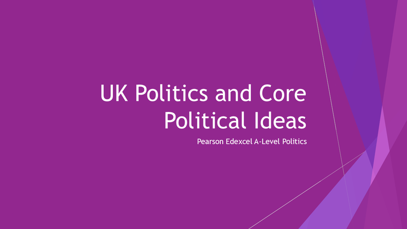UK Politics and Core Political Ideas
