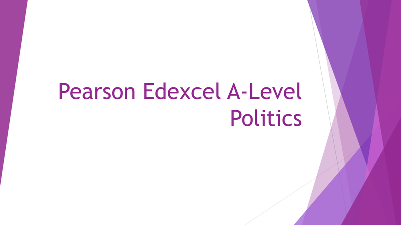 Pearson Edexcel A-Level Politics | YouTube Playlist