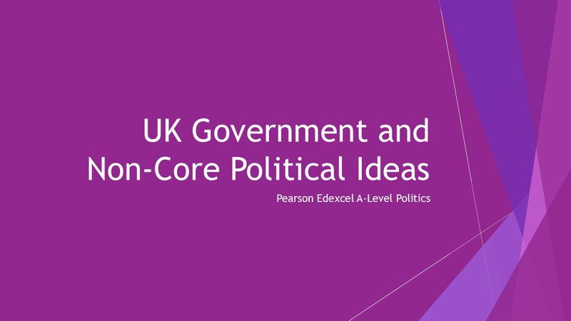 UK Government and Non-Core Political Ideas