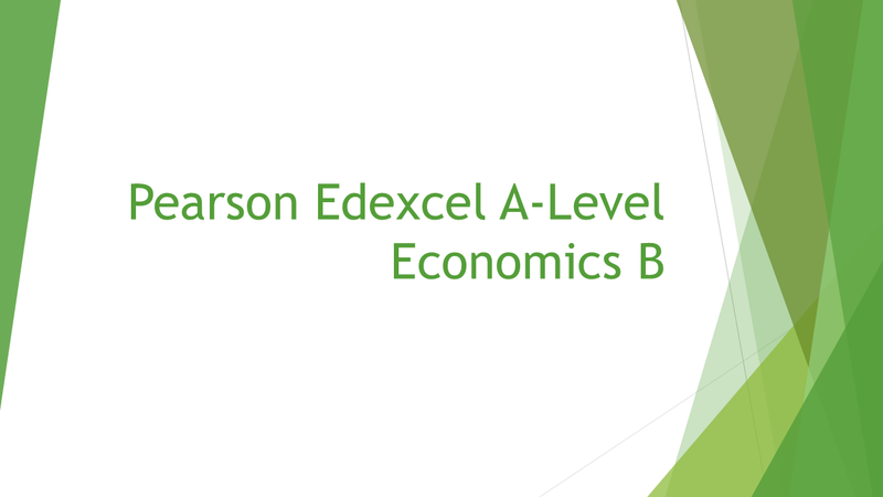 Pearson Edexcel A-Level Economics B | YouTube Playlists