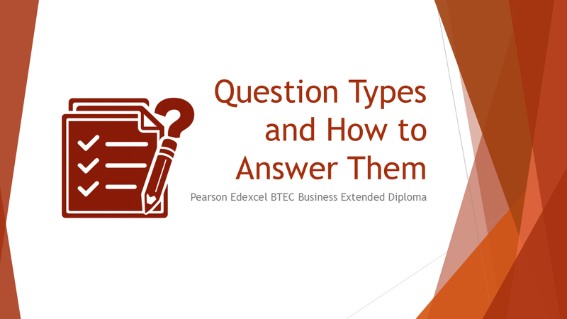 Question Types and How to Answer Them
