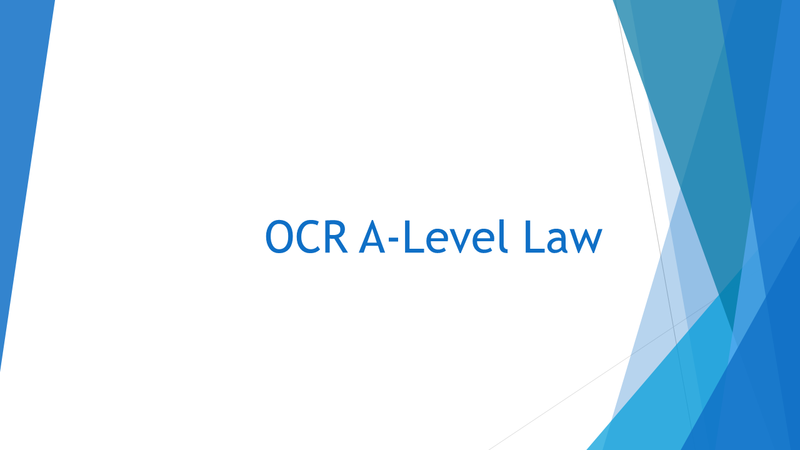 OCR A-Level Law | YouTube Playlist