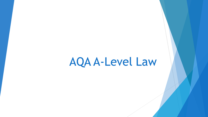 AQA A-Level Law | YouTube Playlist