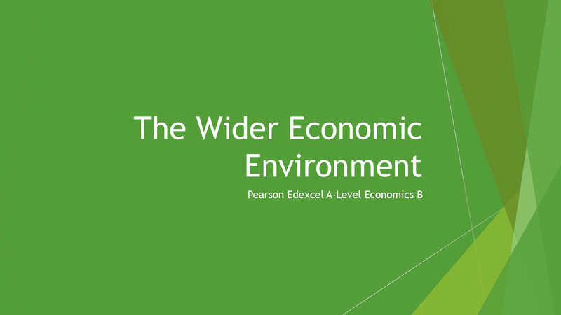 The Wider Economic Environment